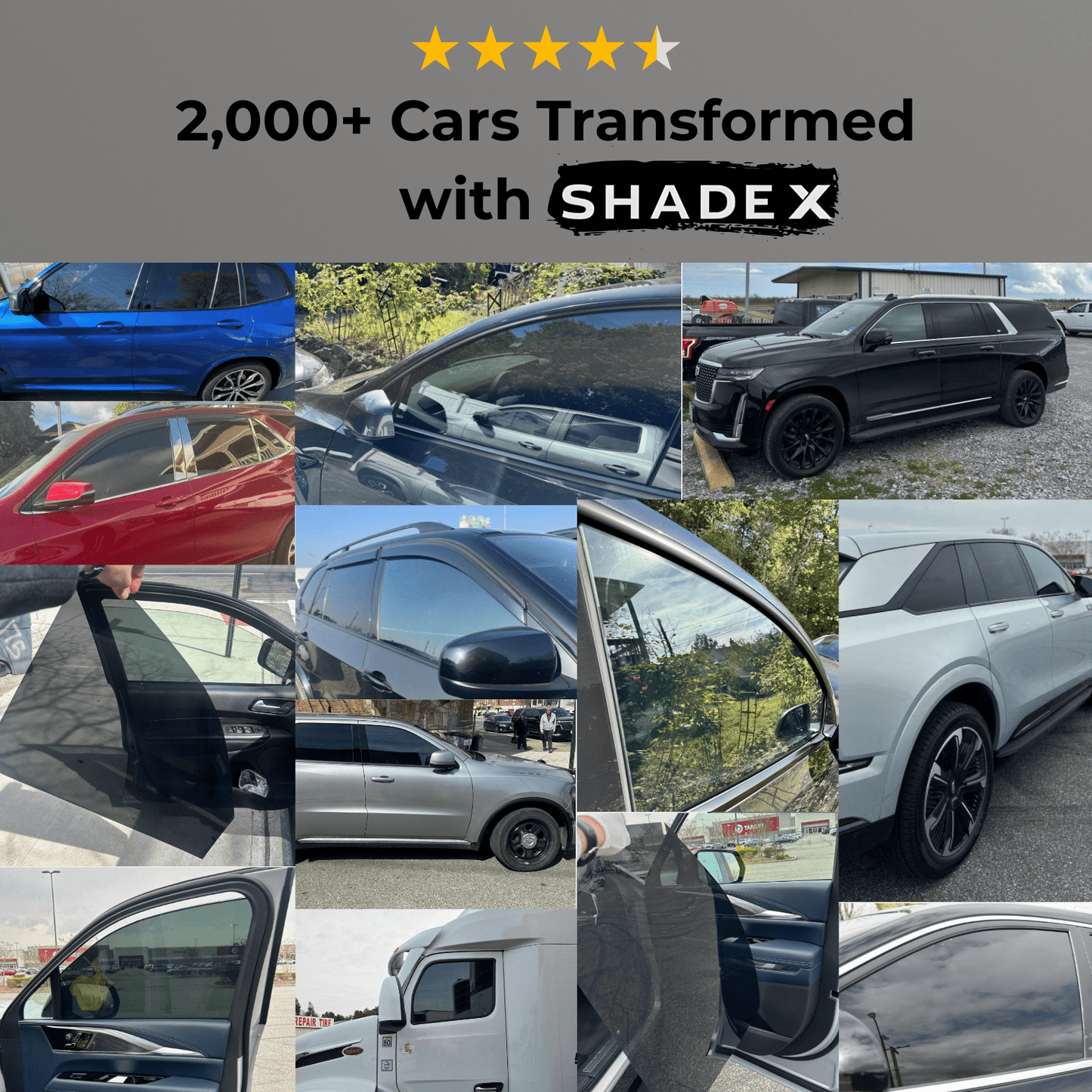 ShadeX Reusable Custom Cut Tint – Rear side