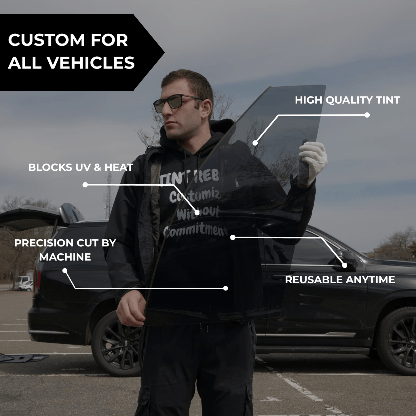 ShadeX — Removable Window Tint