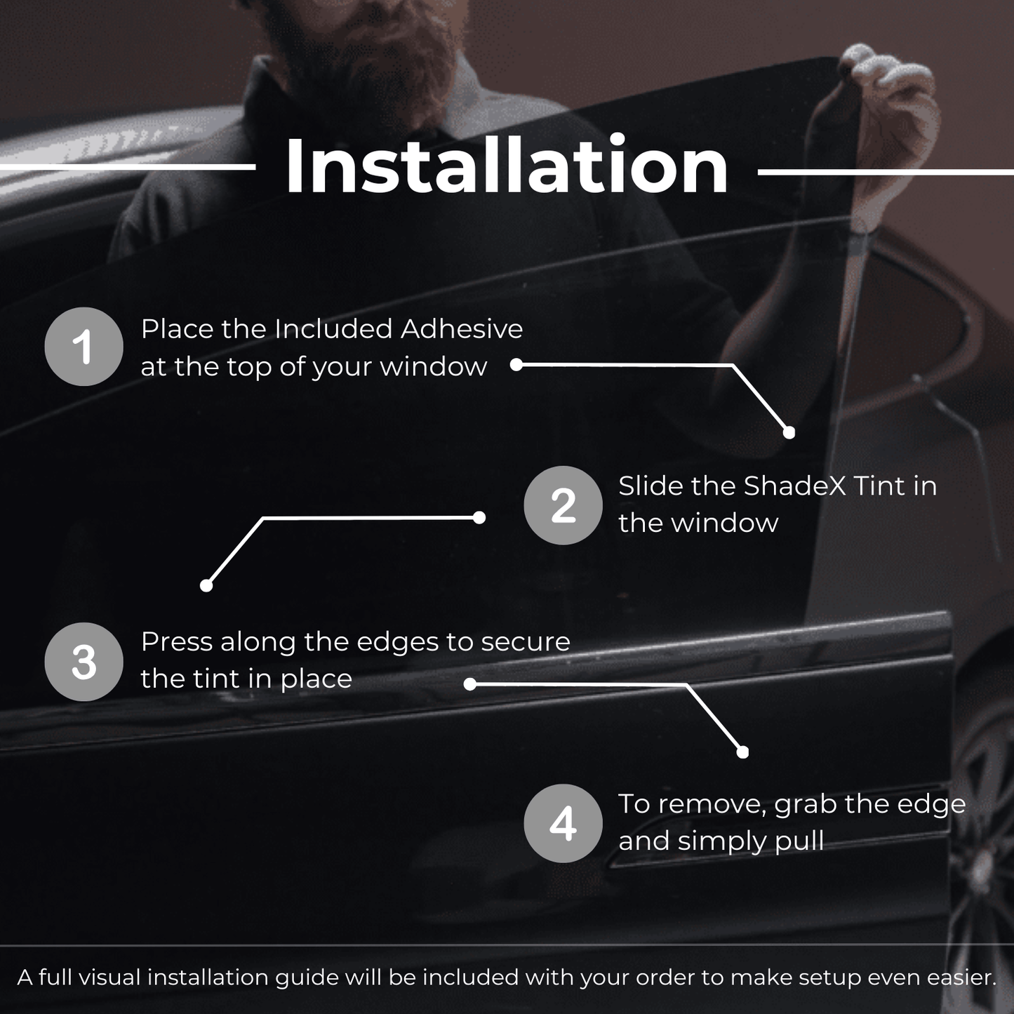 ShadeX — Removable Window Tint