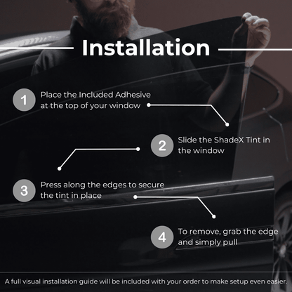 ShadeX Reusable Custom Cut Tint – Front Windshild